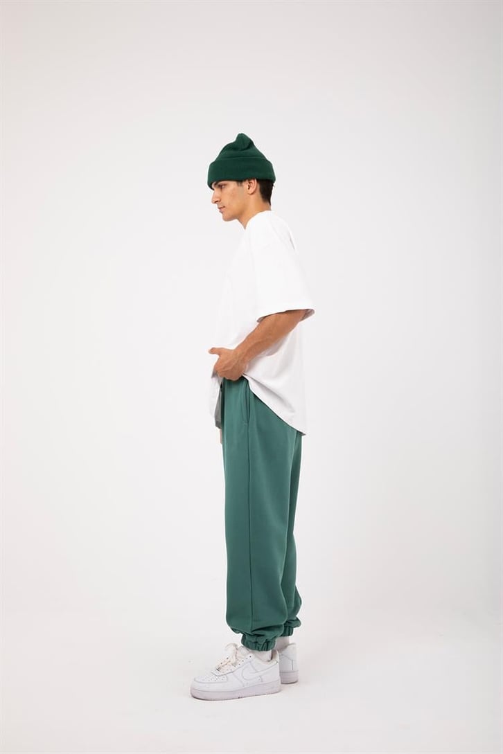 Basic Gri Melanj Jogger Eşofman Altı