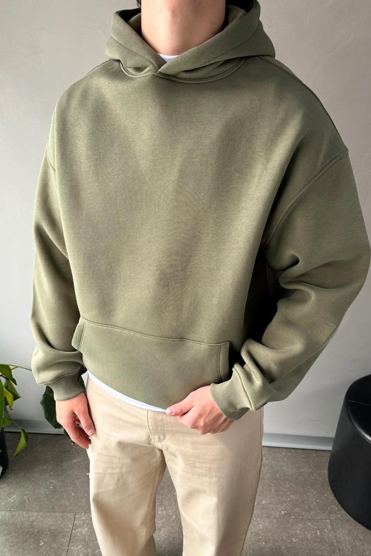 Basic Haki Oversize Hoodie
