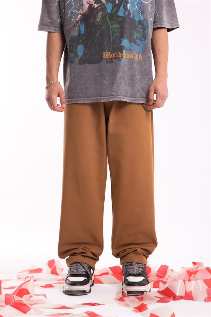 Basic Hardal Baggy Pantolon