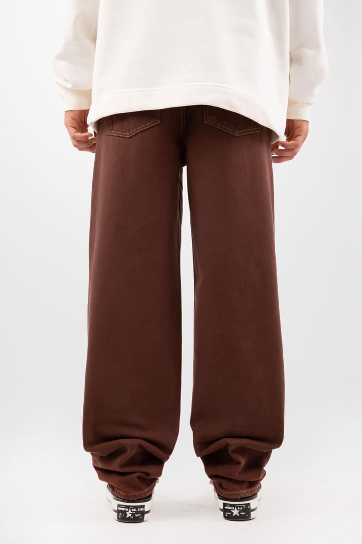 Basic Kahverengi Baggy Pantolon