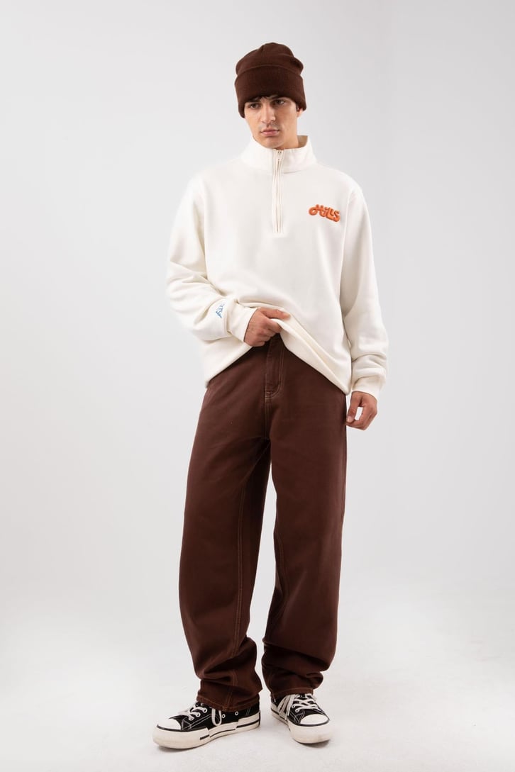 Basic Kahverengi Baggy Pantolon