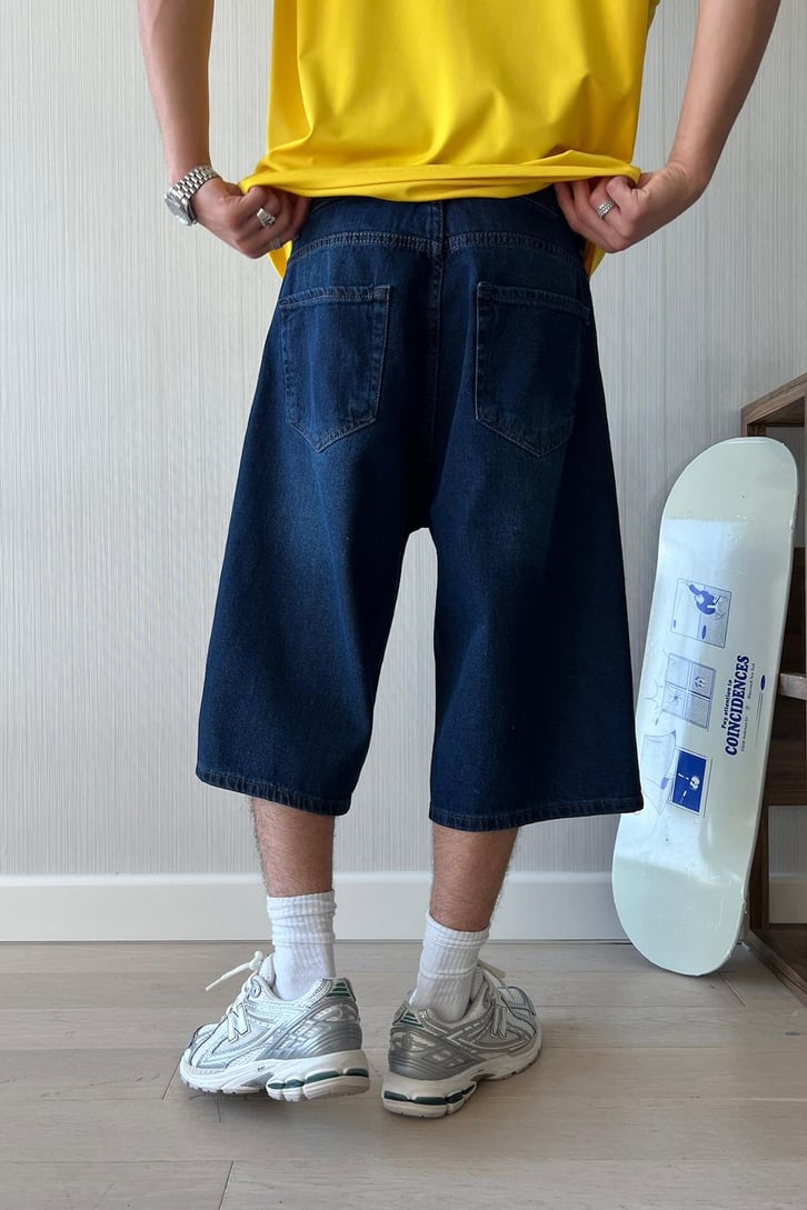 Basic Kar Yıkama Baggy Şort