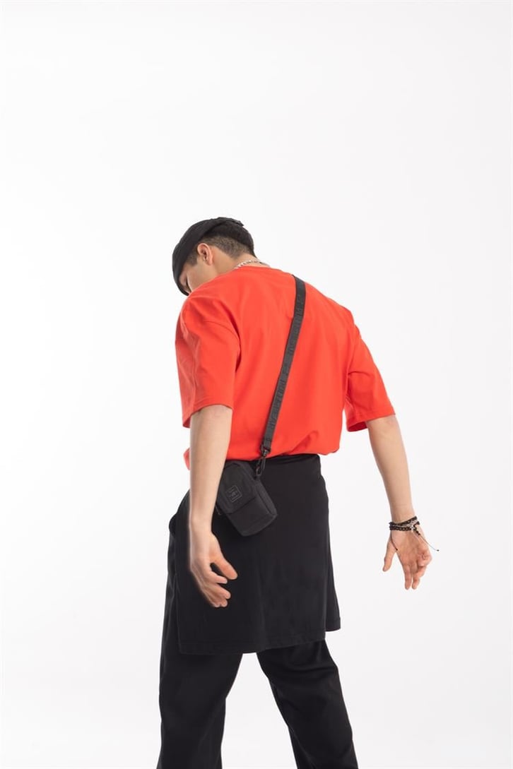 Basic Kırmızı Oversize Tişört