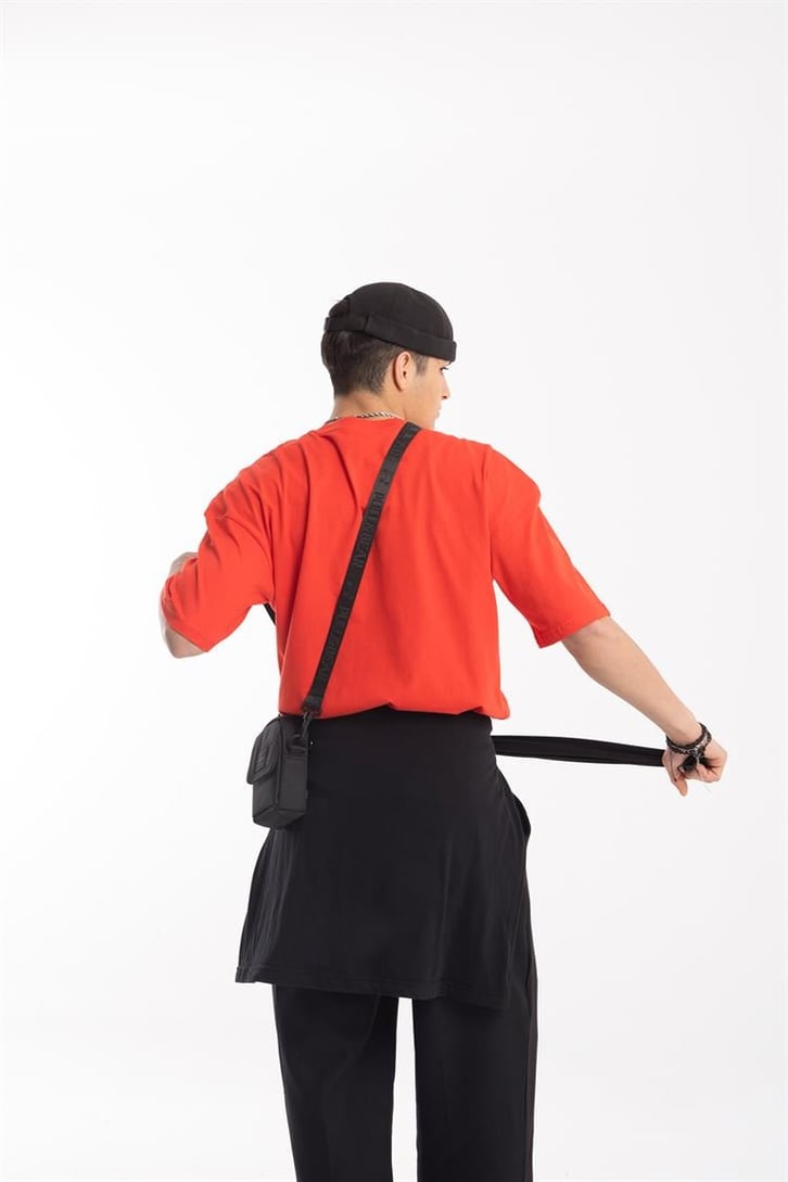 Basic Kırmızı Oversize Tişört