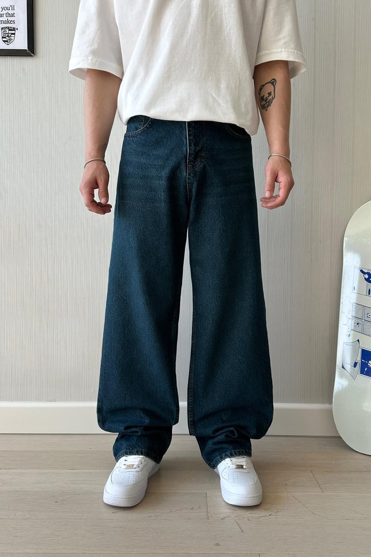 Basic Koyu Indigo Baggy Jean