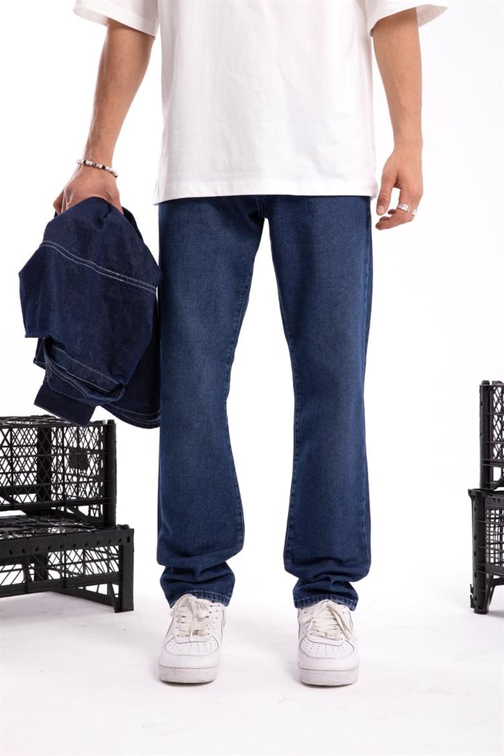 Basic Koyu Mavi Regular Jean