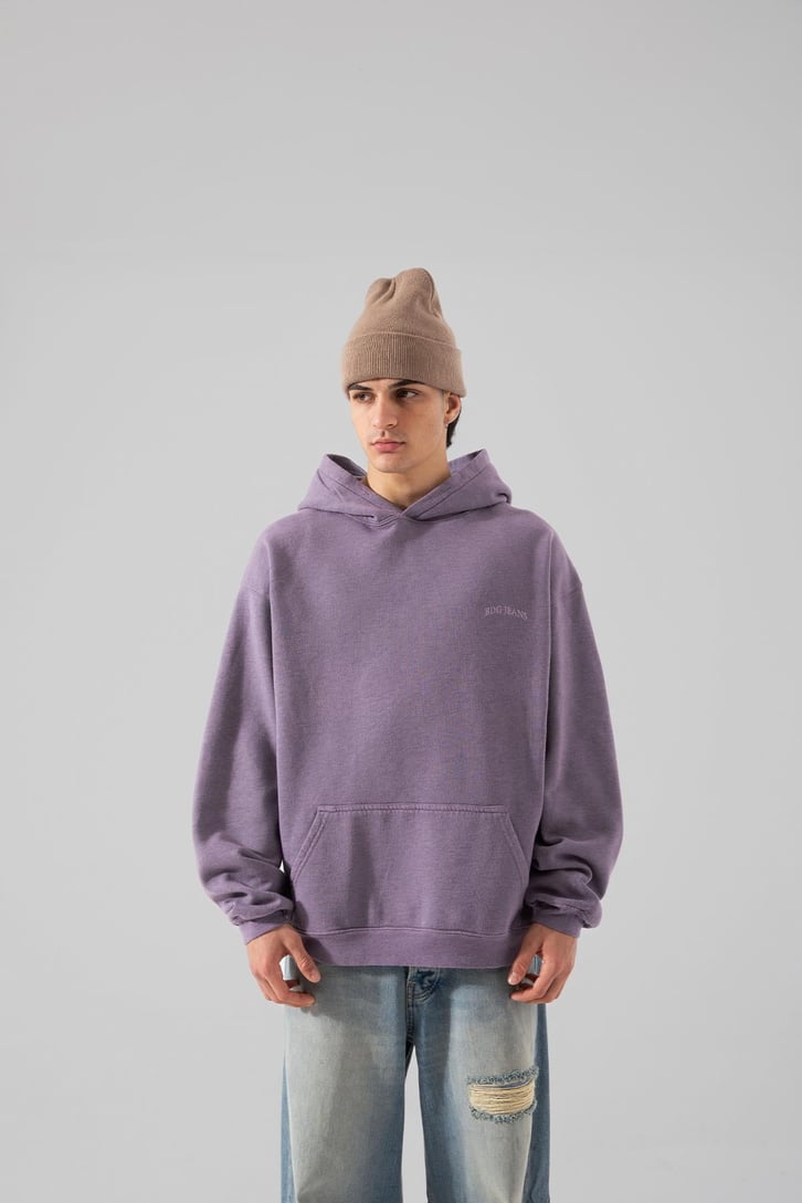 Basic Lila Oversize Hoodie