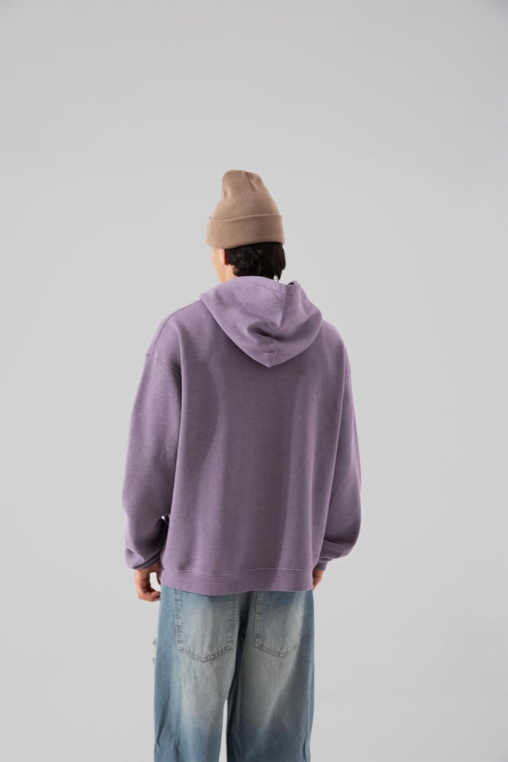 Basic Lila Oversize Hoodie