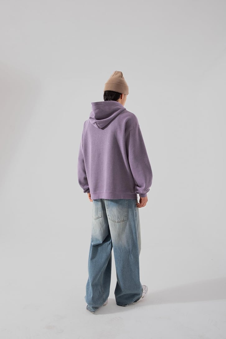 Basic Lila Oversize Hoodie