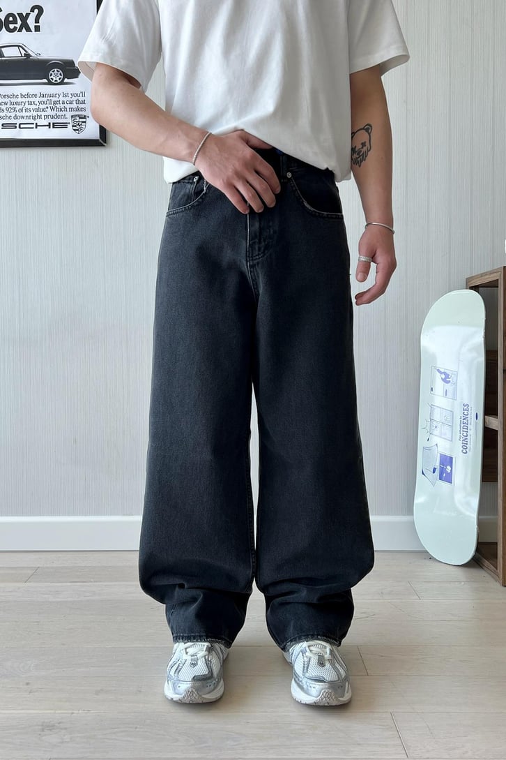 Basic Mavi Baggy Jean