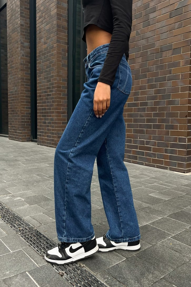 Basic Mavi Baggy Jean