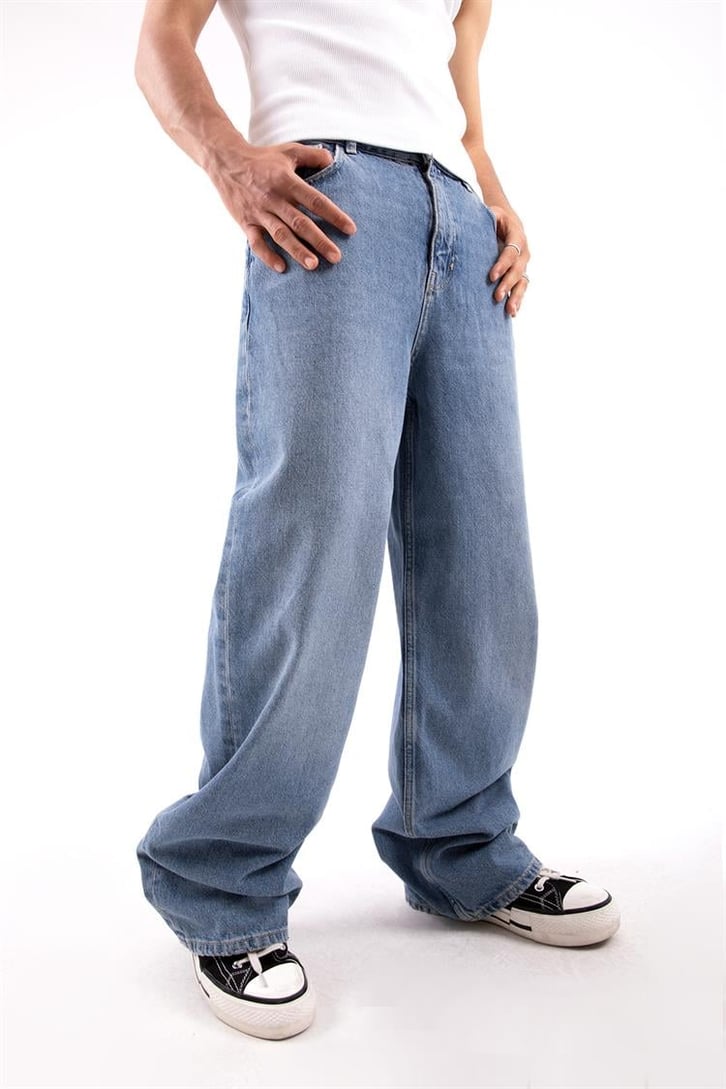 Basic Mavi Baggy Jean