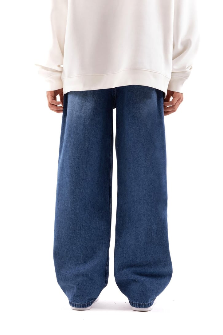 Basic Mavi Baggy Jean