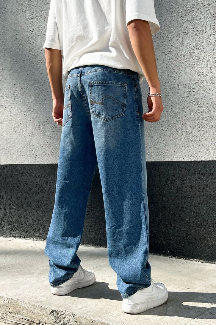 Basic Mavi Baggy Jean