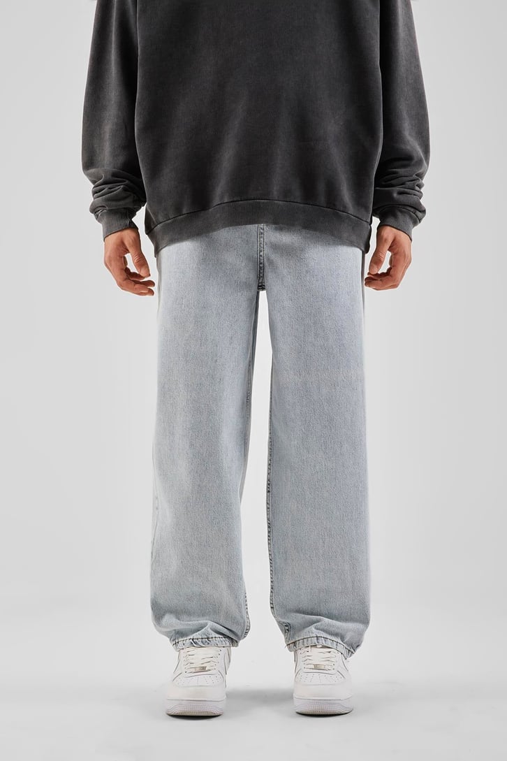 Basıc Mavi Baggy Jean