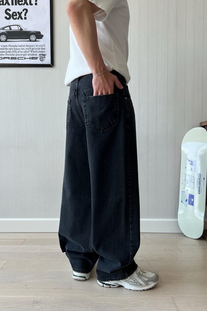 Basic Mavi Baggy Jean