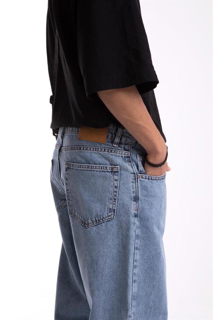 Basic Mavi Baggy Jean