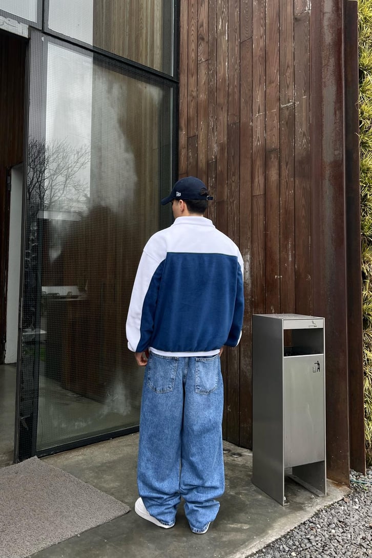 Basic Mavi Baggy Jean