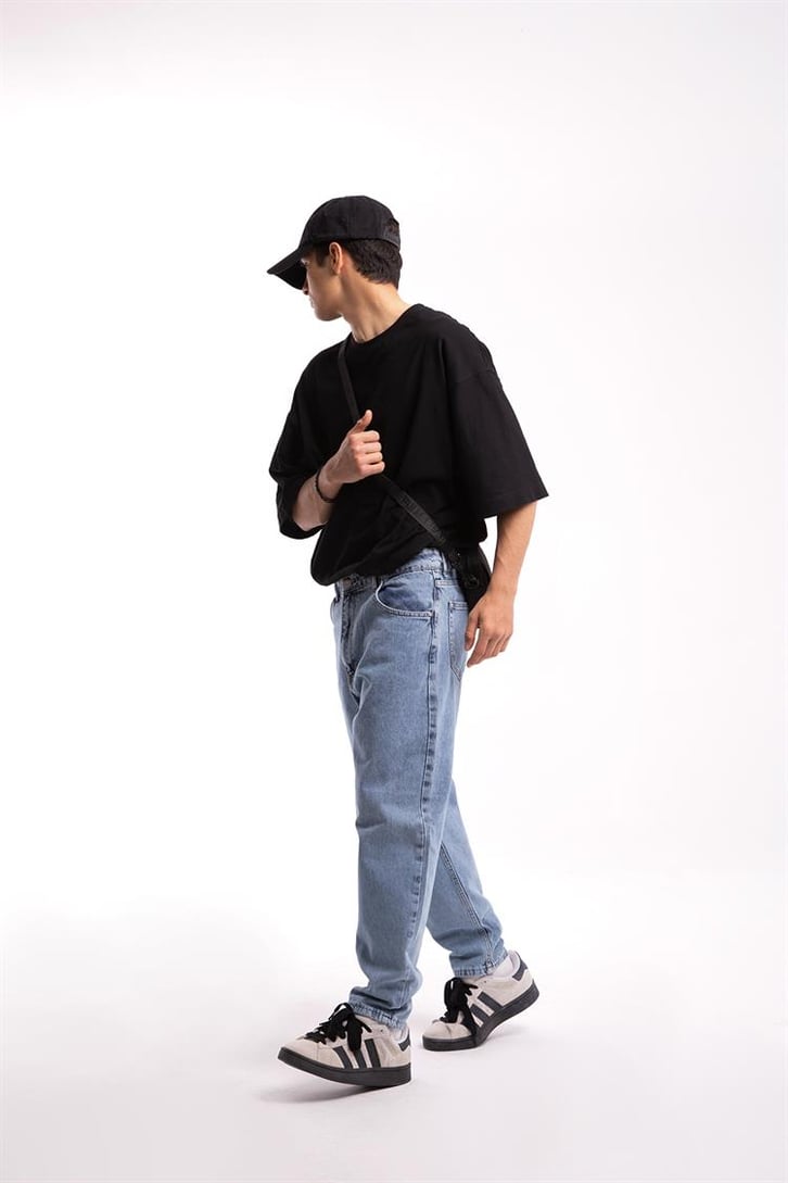 Basic Mavi Baggy Jean