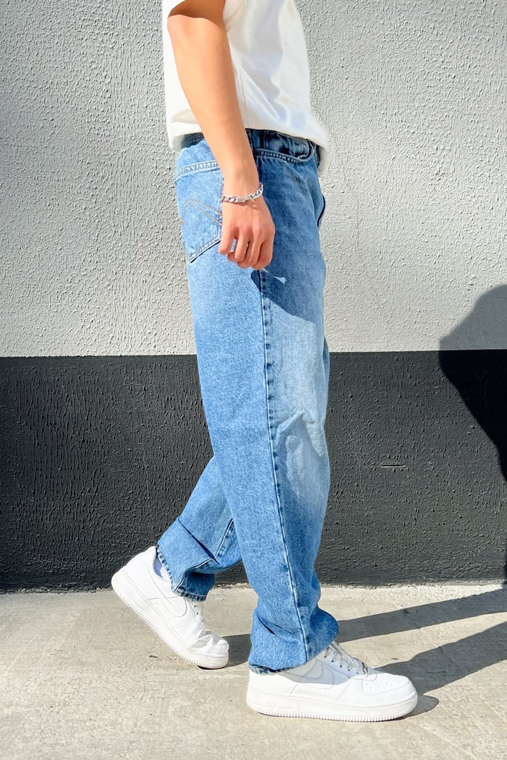 Basic Mavi Baggy Jean