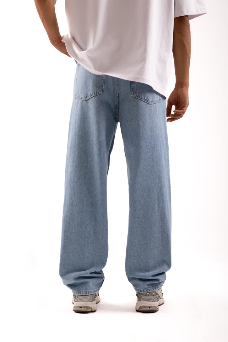 Basic Mavi Baggy Jean