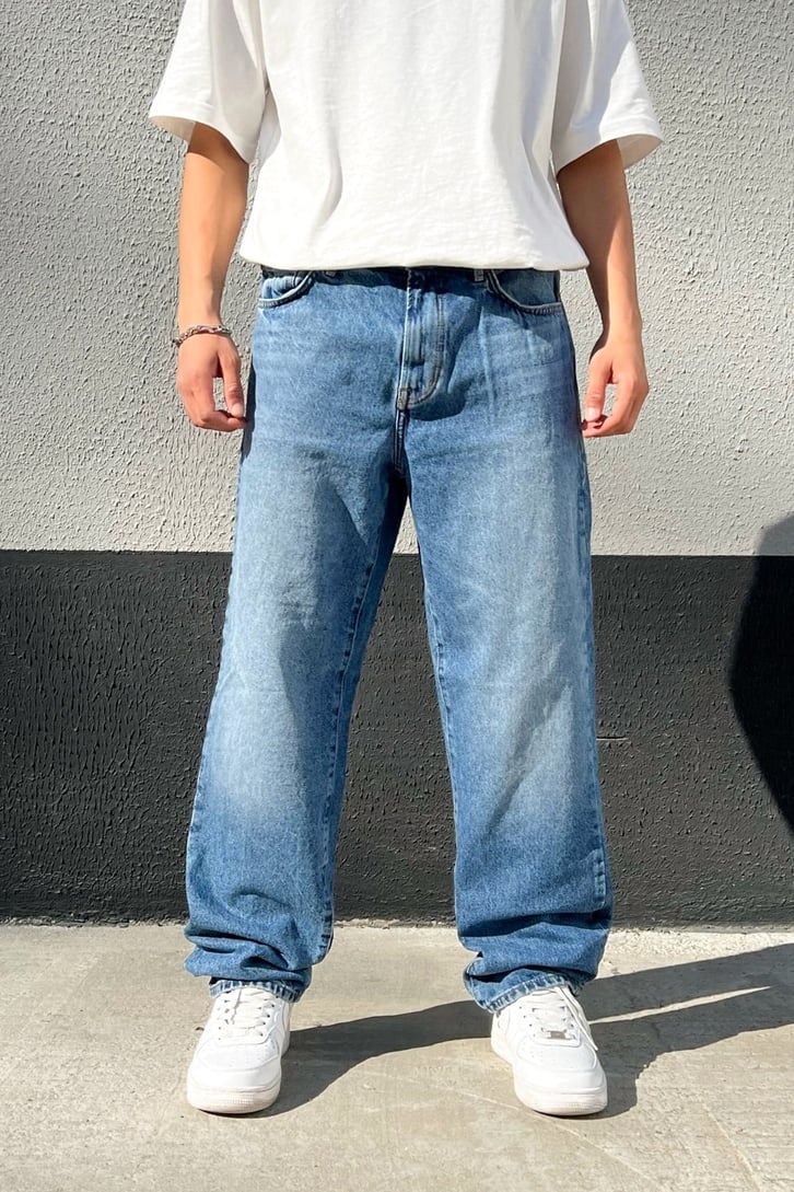 Basic Mavi Baggy Jean