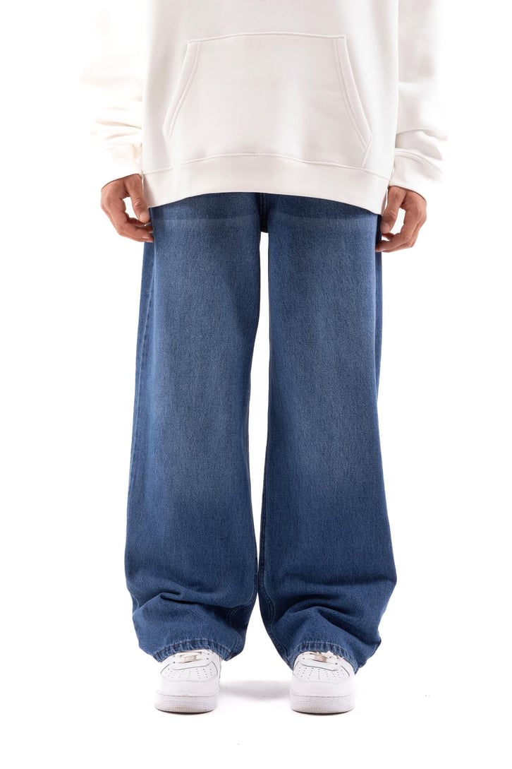 Basic Mavi Baggy Jean