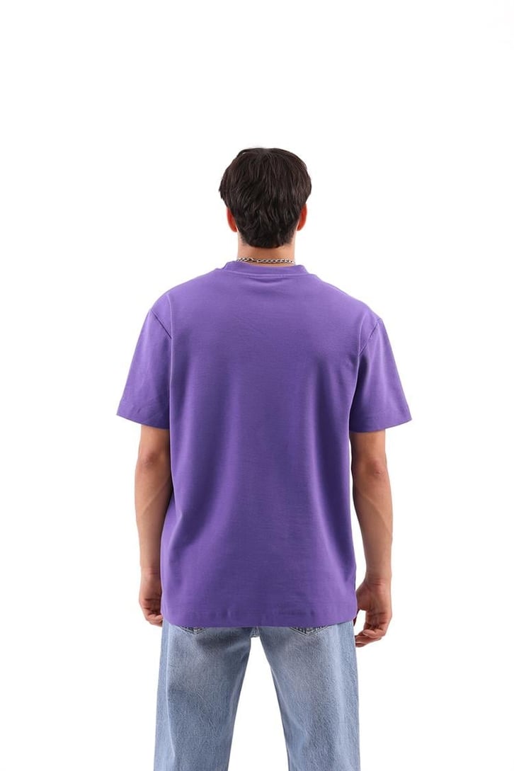 Basic Mor Regular Fit Tişört