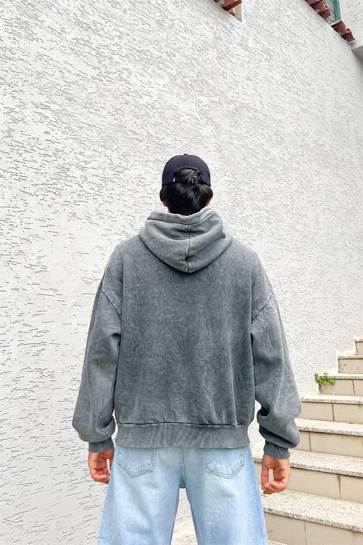 Basic Oversize Acid Wash SweeaTişört