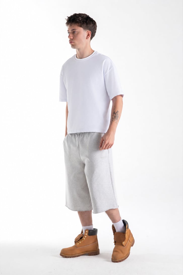 Basic Oversize Fit Beyaz Tişört