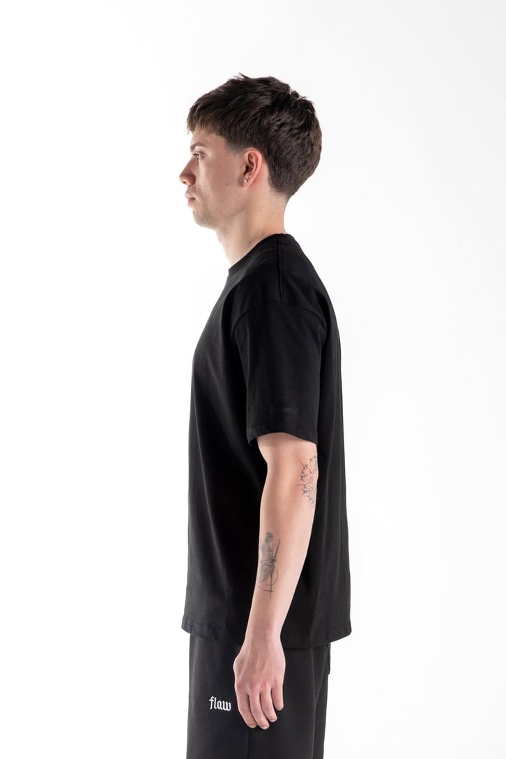 Basic Oversize Fit Siyah Tişört