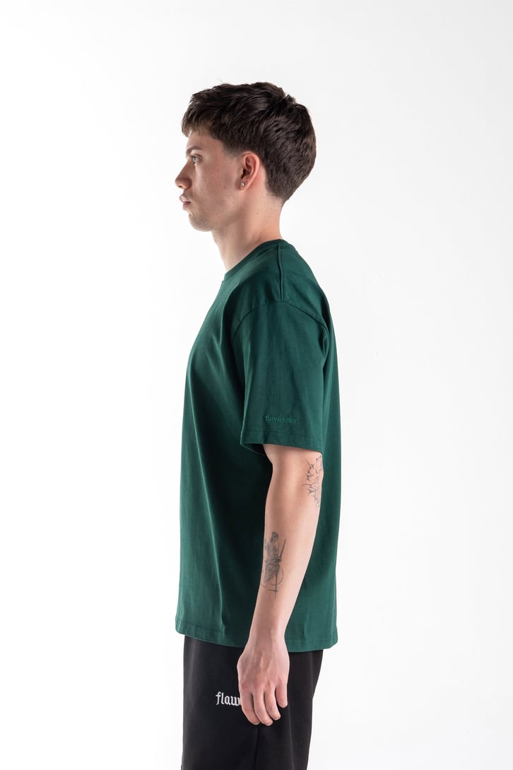 Basic Oversize Fit Yeşil Tişört