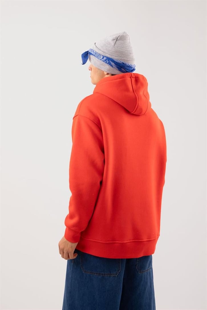 Basic Oversize Kırmızı Hoodie