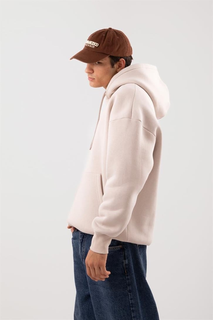 Basic Oversize Kırmızı Hoodie