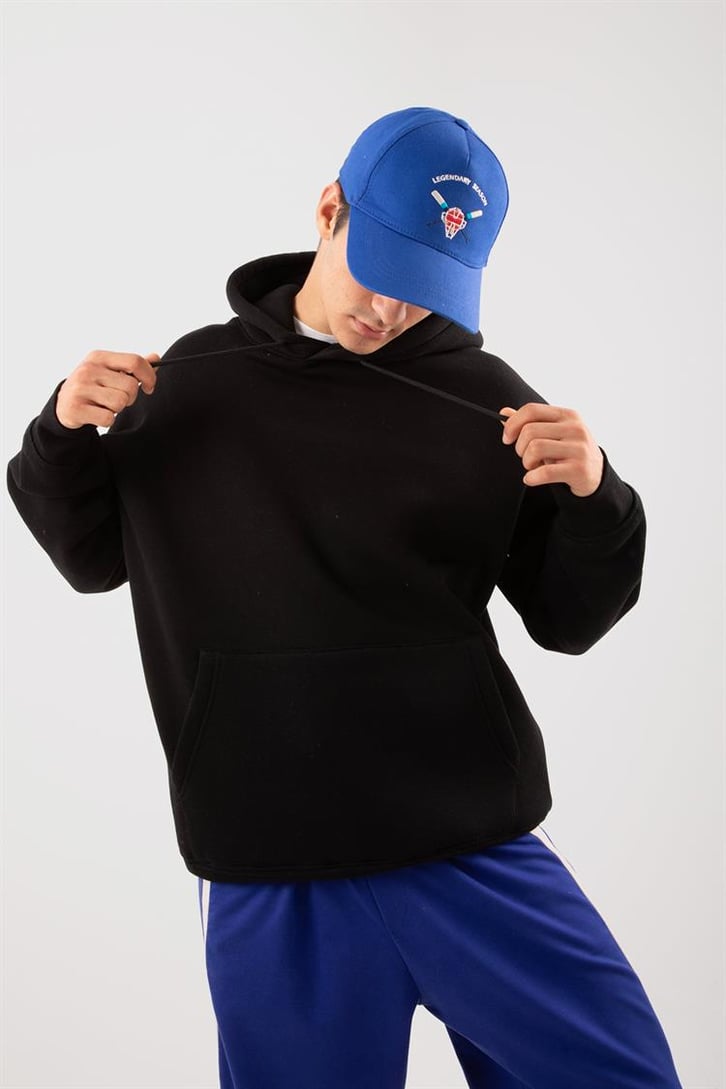 Basic Oversize Kırmızı Hoodie