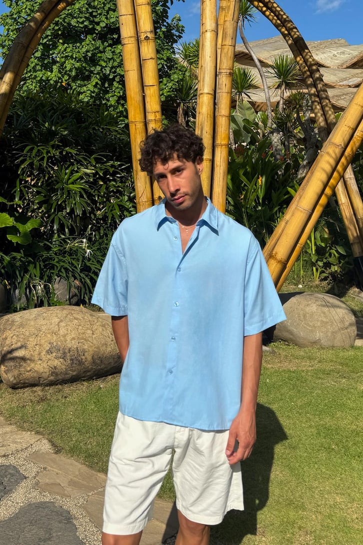 Basic Oversize Kısa Kol Gömlek