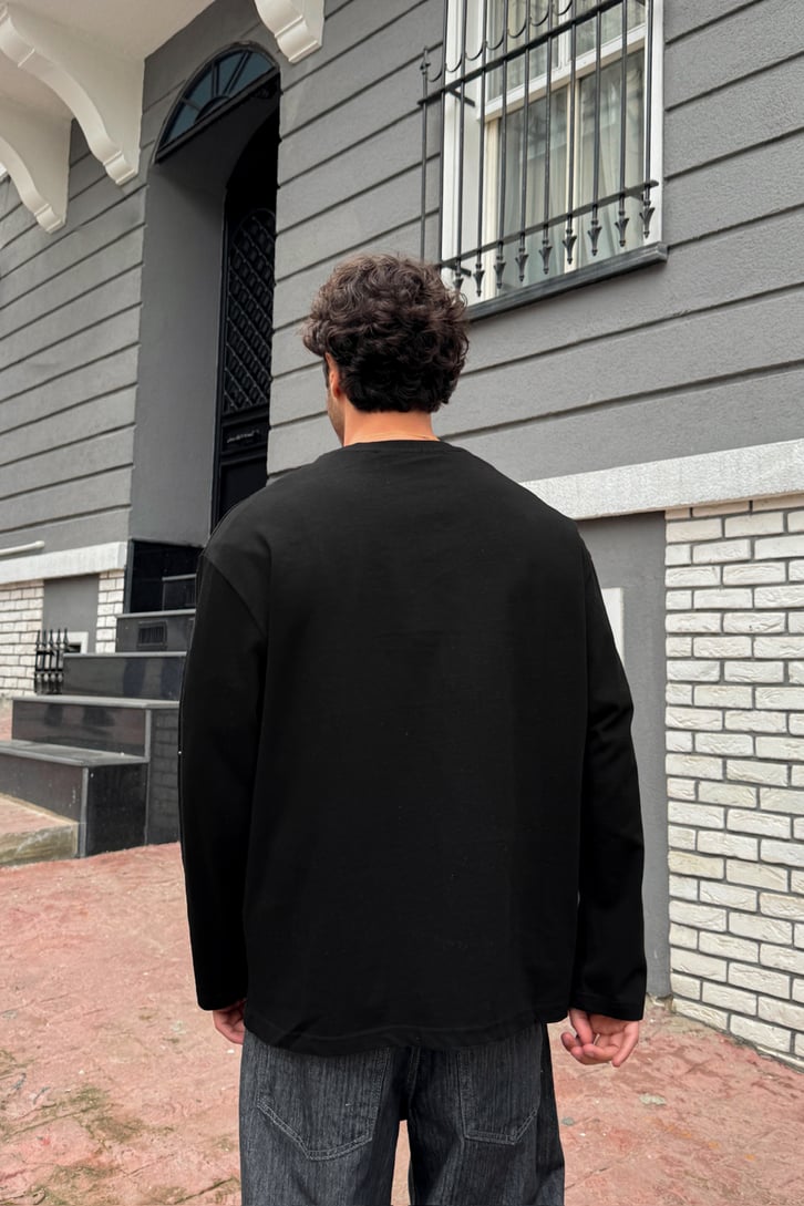 Basic Oversize Uzun Kol Tişört