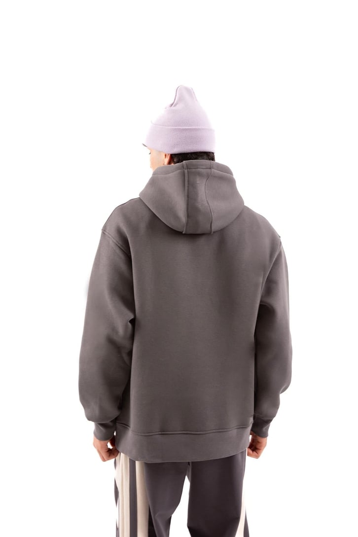 Basic Oversize Yeşil Hoodie