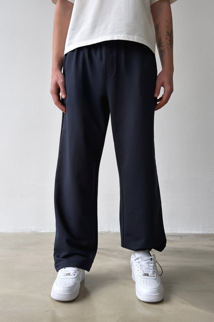 Basic Paça Stoper Lacivert Eşofman Altı