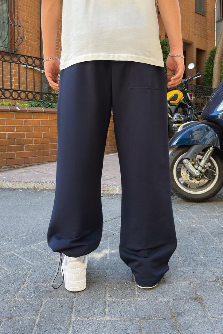 Basic Paça Stoper Lacivert Eşofman Altı