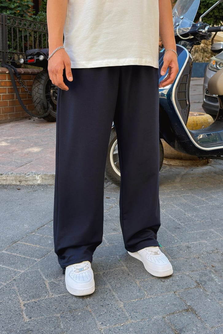 Basic Paça Stoper Lacivert Eşofman Altı