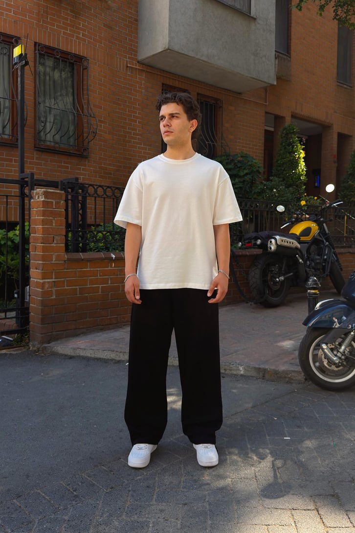 Basic Paça Stoper Siyah Eşofman Altı