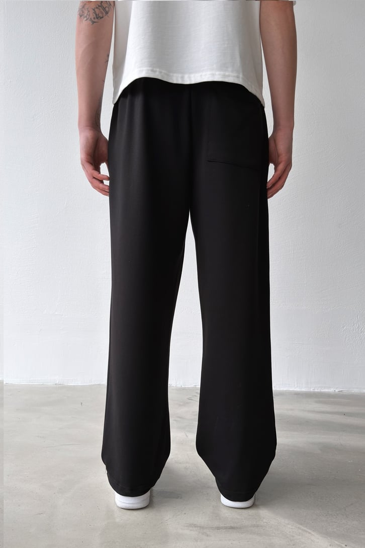 Basic Paça Stoper Siyah Eşofman Altı