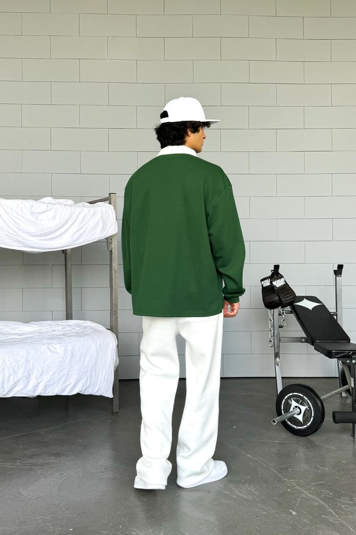 Basic Polo Yaka Uzun Kol Tişört