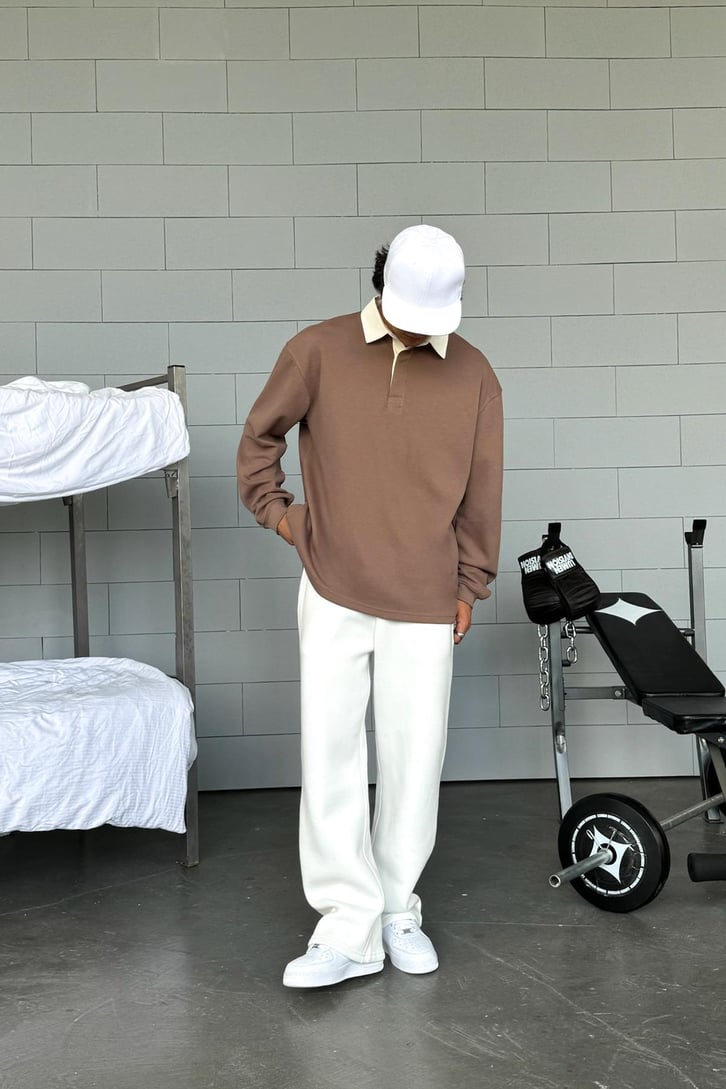Basic Polo Yaka Uzun Kol Tişört