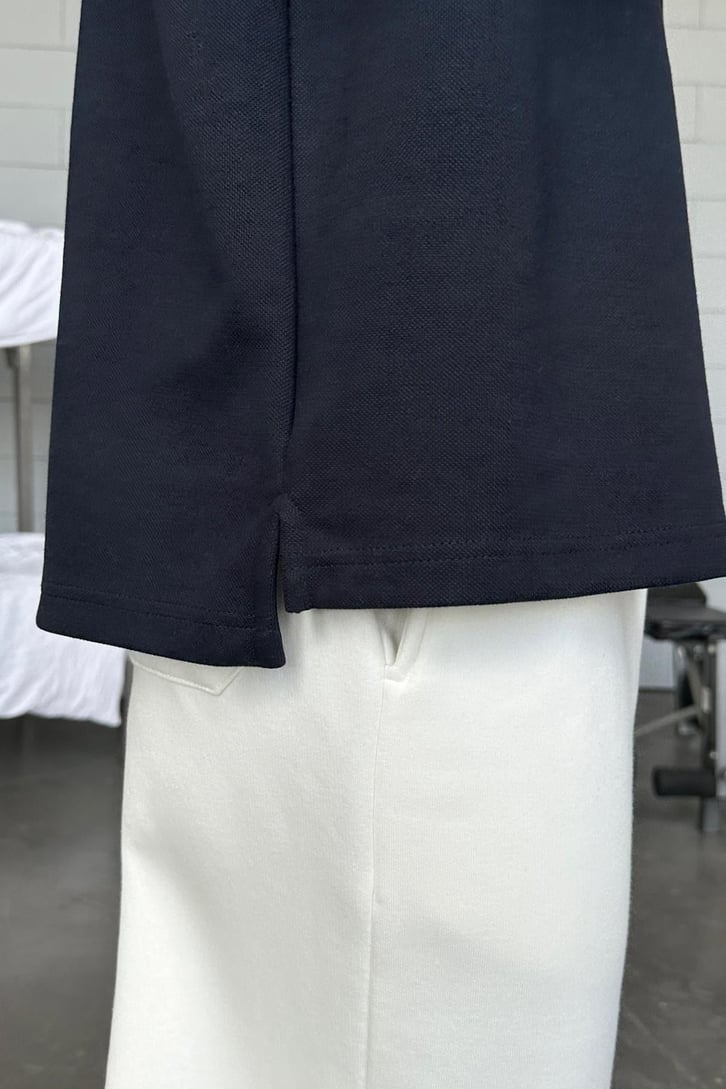 Basic Polo Yaka Uzun Kol Tişört