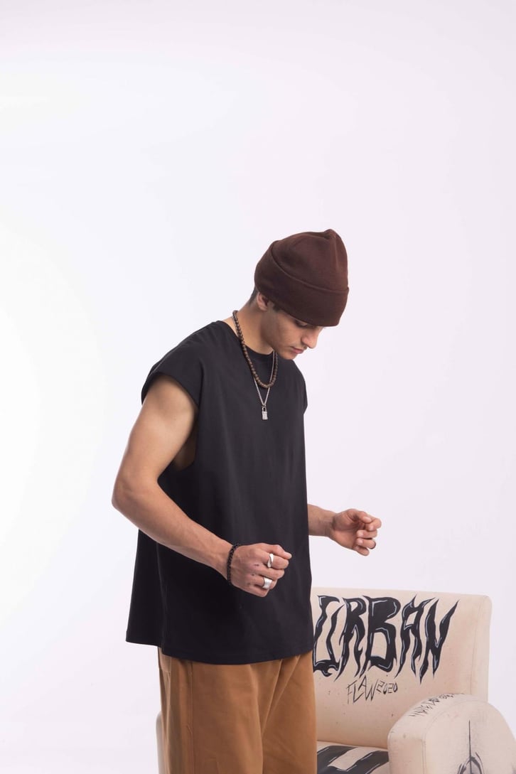 Basic Sıfır Kol Tshirt