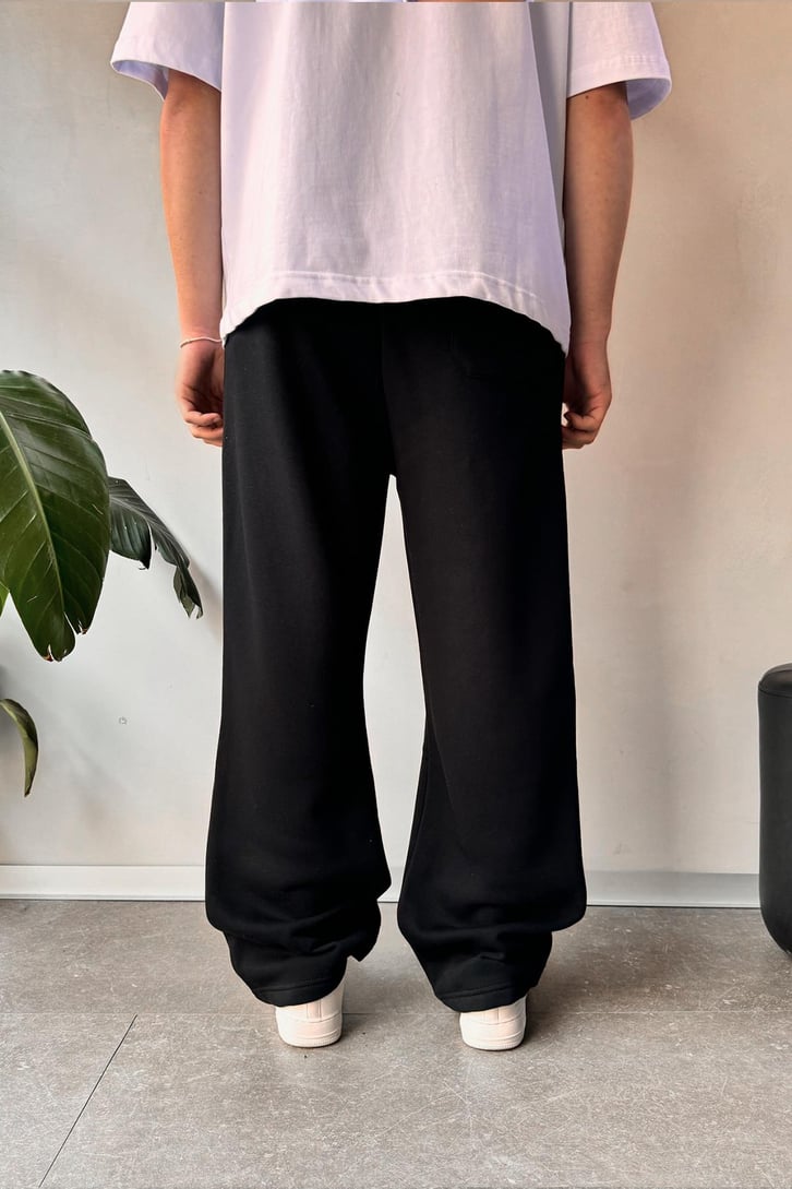 Basic Siyah Baggy Eşofman Altı