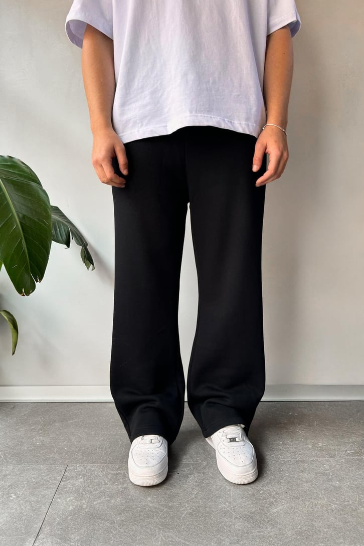 Basic Siyah Baggy Eşofman Altı