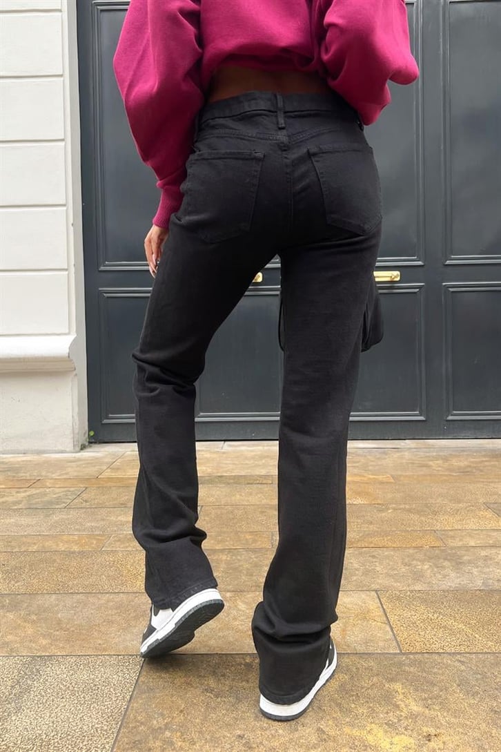 Basic Siyah Baggy Jean